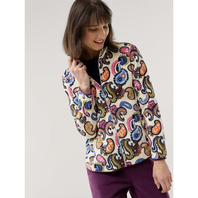 Walbusch Damen Freizeit-Jacke Thermo-Fleece Weiss gemustert Image