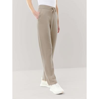 Walbusch Damen Lounge Strick Hose Beige noch offen: Muster Image