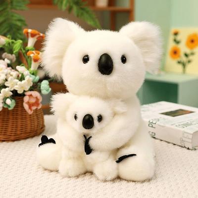 Koala Emotional Healing on Demand Realistic Koala Plush Toy Soft Stuffed Animal Doll Cuddly Birthday Gift for Kids and Toddlers