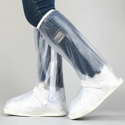 All-Round Long Waterproof Boot Cover for Rainy Weather Over-the-Knee Durable Overshoes Reusable Anti-Slip Rain Boot Protector for Cycling and Outdoor Use
