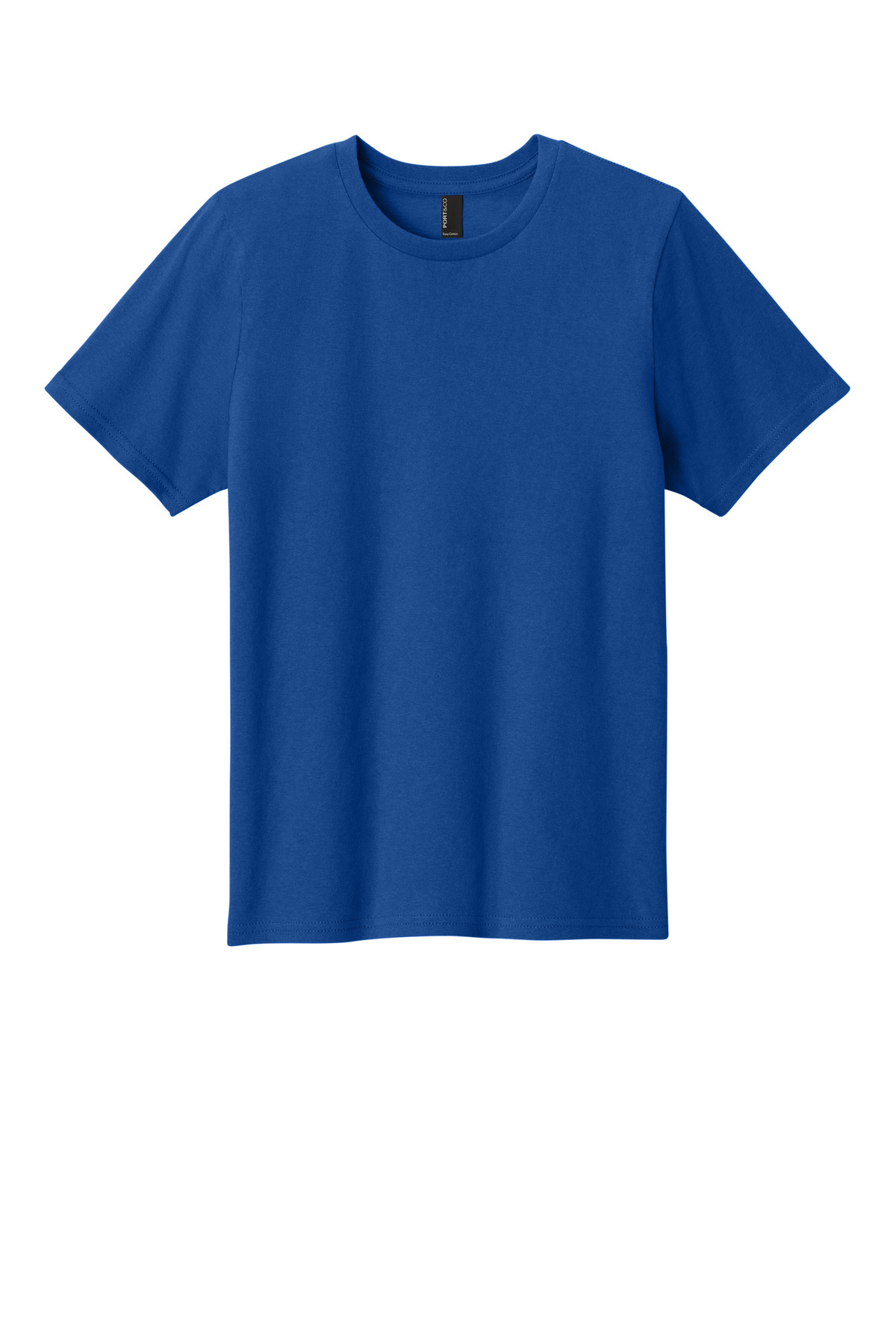 Port & Company PC43Y Co Youth Easy Cotton Top in True Royal Blue size Large | Cotton/Polyester Blend