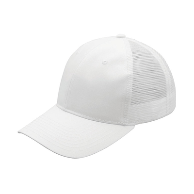 Mega Cap 6901MY Youth Poly Cotton Trucker in White/White size ONE | 80/20 Polyester/cotton
