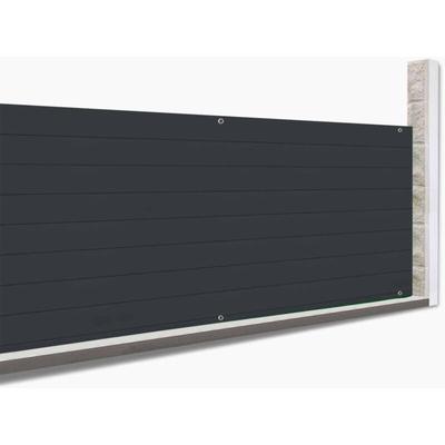 Verdunkelnder Sichtschutz 1,5 x 10 m Zaunlatteneffekt 160 gr/m² Image