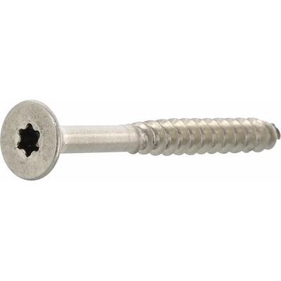 Spanplattenschraube Senkkopf 6x60 Holzschrauben Teilgewinde TX25, Edelstahl A4 - 100 Stück Image