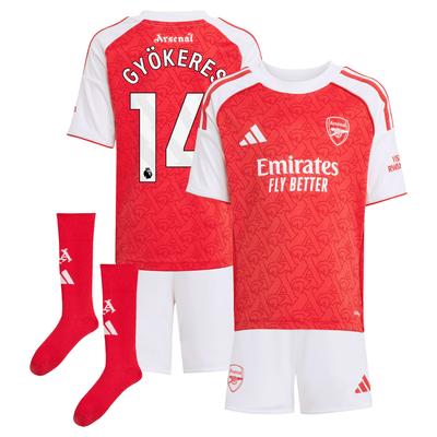 FC Arsenal 2025-26 adidas Mini-Heimausrüstung - Kleinkinder mit Aufdruck Gyökeres 14 Image