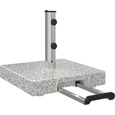 Vidaxl - Markisenständer mit Rollen Grau Granit 29 kg Quadratisch Image