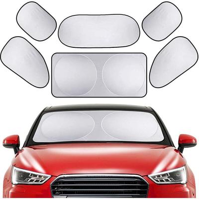Tigrezy - Autofenster-Sonnenschutz, 6er-Set, Sonnenschutz für Seitenfenster, Front- und Heckscheibe Image