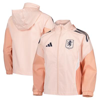 Aston Villa adidas Trainings-Allwetterjacke – Pink – Kinder Image