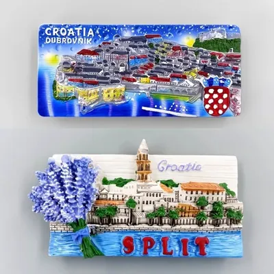 Kroatien Kühlschrankaufkleber Dubrovnik Souvenirs Pula Vrsar Vodice Split Kühlschrankmagnete Heimdekoration Hochzeitsgeschenke Image