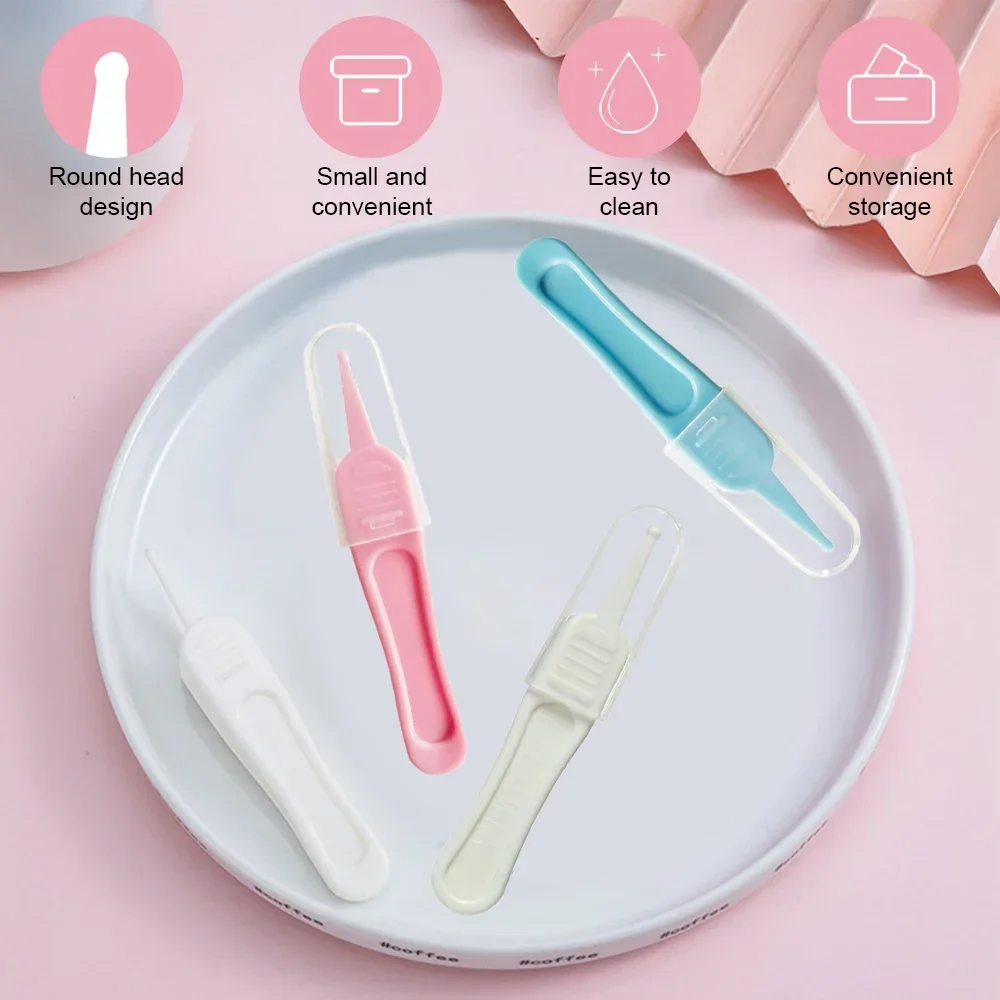 Baby Nase Reinigung Pinzette Säugling Ohr Nase Nabel Sauber Werkzeug Sicher Baby Dig Booger Clips Rotz Entfernung Neugeborenen Reinigungsmittel Image