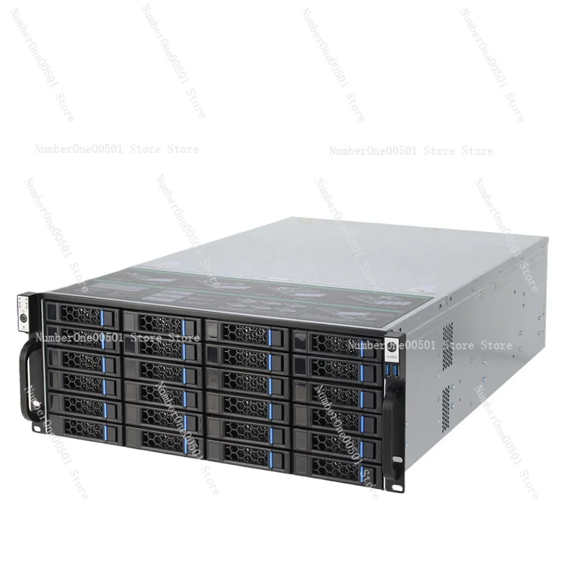 4U 24-Bay Hot-Swap-Servergehäuse für SAS/SATA HDD/SSD-Speicher – Enterprise Rackmount-NAS-Gehäuse mit werkzeuglosem Design