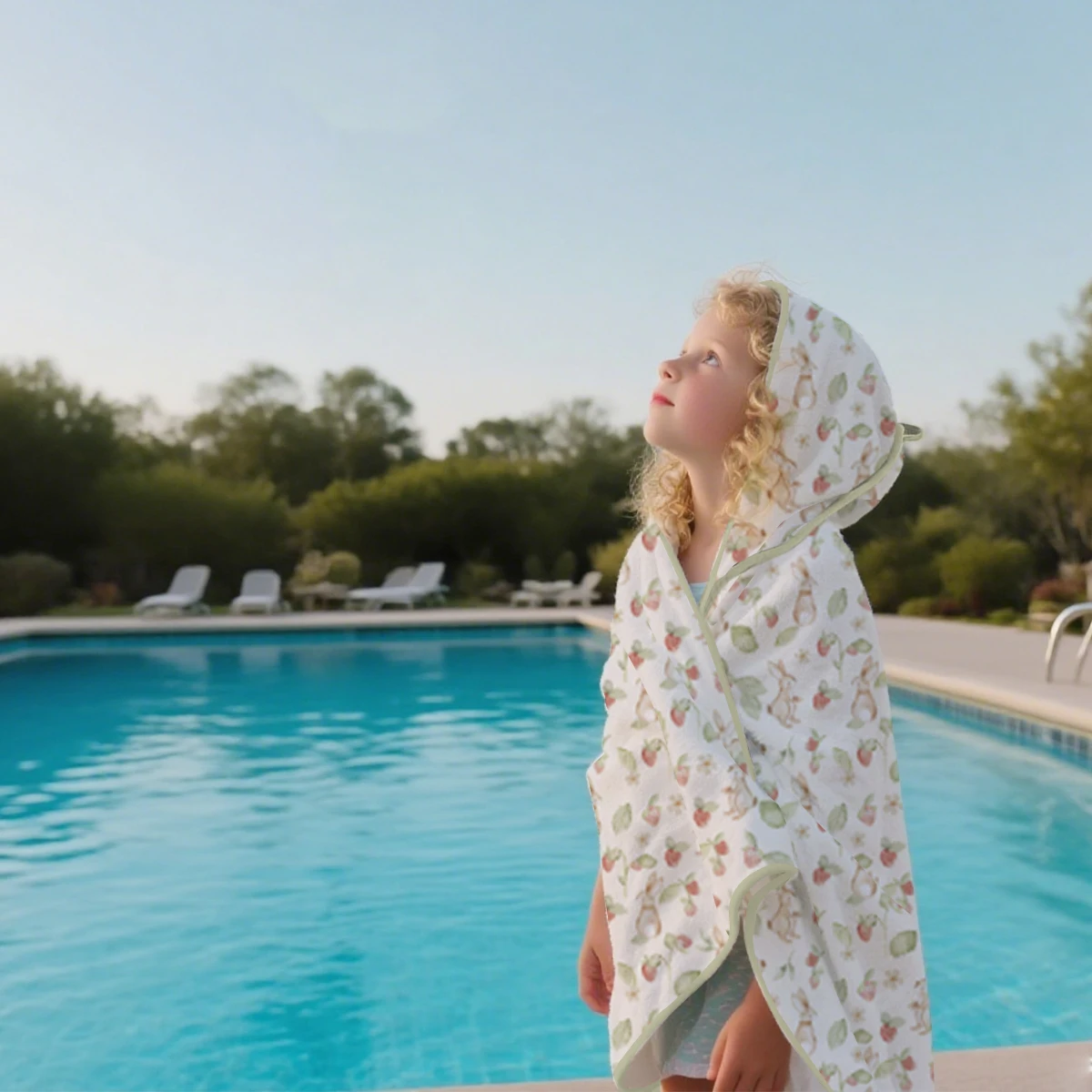 Elinfant Baby-Badetücher aus 100 % Baumwolle mit Kapuze, weiches, gemütliches Badetuch mit Kapuze für Strand, Badezimmer und Strand
