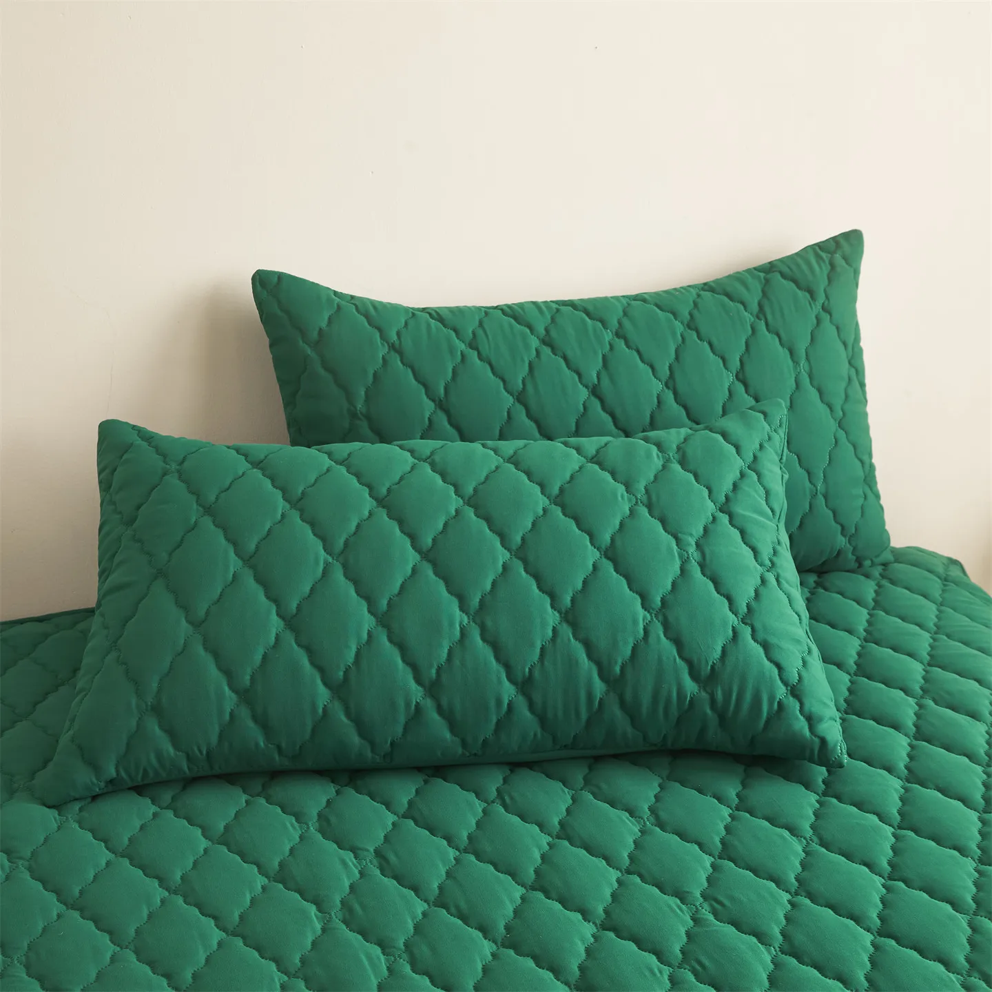 1 Stück / 2 Stück wasserdichter gesteppter Kissenbezug, einfarbiger Kissenbezug, 48 x 74 cm, Kissenbezug (kein Innenkern) Image