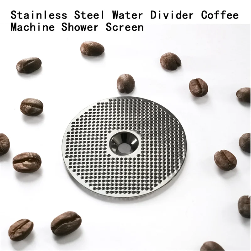 52 mm/2,04 Zoll Außendurchmesser Kaffeemaschinen-Gruppenkopf-Duschwand, Lochdurchmesser 20 mm, Edelstahlfilter Mesh Coffeeware
