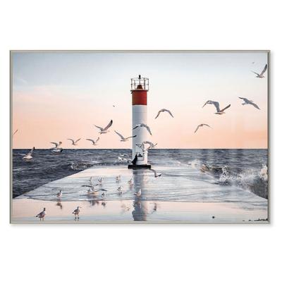 La Casa »Lighthouse« Glasbild 120x80 cm gerahmt Image