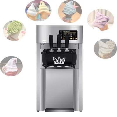 Table Three Flavors Ice Cream Maker Yogurt maker Commercial Soft Ice Cream Machine Sorbet Machine Vending Machine