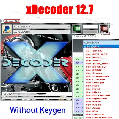 New XDecoder 12.7 License Full Activated XDECODER Removing Error Codes for EDC16 EDC17 No Keygen DTC OFF Delete Software