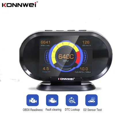 Car On-Board Computer KW206 Auto Digital Computer Display OBD2 Scanner Fuel Consumption Water Temperature Gauge