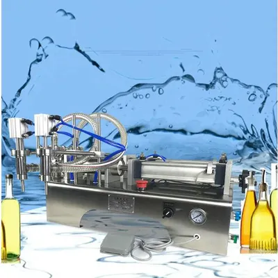 Semi Automatic High Accuracy Viscous Liquid Filling Machine Beverage Milk Olive Small Soft Drink Oil Liquid Filler Machine