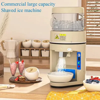 Full Automatic Milk Snow Ice Shaver Crusher Snowflake Ice Shaved Maker Commercial Snow Ice Machine
