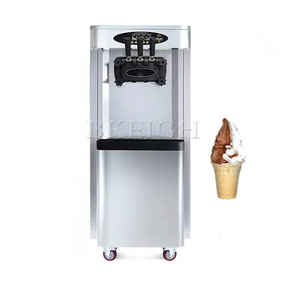 Including Tariffs Stainless Steel Ice Cream Machine, Soft Service Commercial Multifunctional Sweet Cone Machine