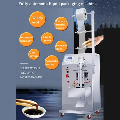 PBOBP Automatic Milk Juice Drinking Water Sachet Liquid Filling Packaging Machine Three Sided Seal Liquid Packaging Machine