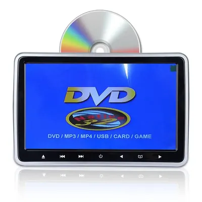 10.1 Inch Car DVD Video Player Headrest Monitor MP5 Headrest Monitor Support Game Remote Control HDMI IR AV FM USB