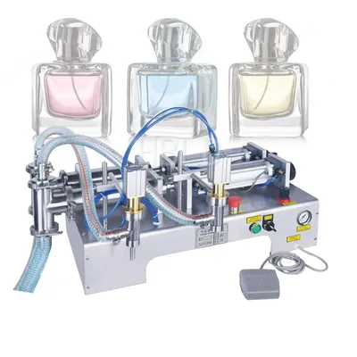 Small Edible Oil Filling Machine Horizontal Double Head Pneumatic Beverage Juice Packaging Machine
