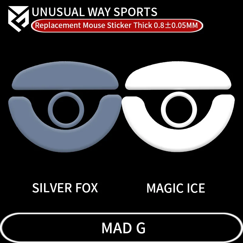 UnusualWaySports Mouse Skates Feet Madlions MAD G MAX Cambered Surface PTFE Anti Collapse Magic Ice Pink Black Silver Fox