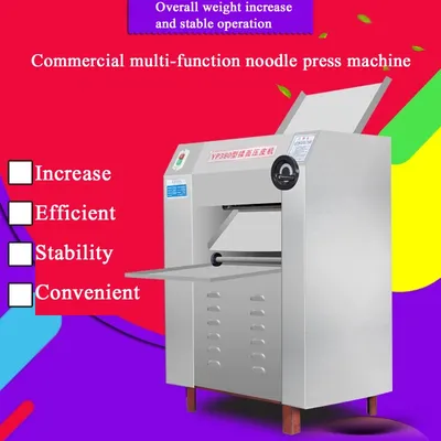 Commercial Tabletop Small Electric Pizza Dough Roller Making Machine Pasta Noodle Pressing Sheeter Equipment