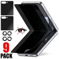 9IN1 per Samsung Galaxy Z Flip 7 Pellicola idrogel Anti-peep Privacy Protezione schermo Obiettivo della fotocamera Pellicola in vetro temperato HD per ZFlip7