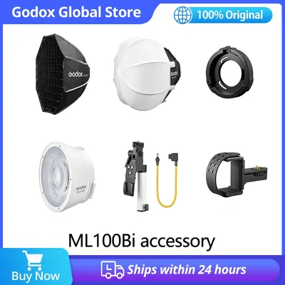 Godox ML100Bi 120W Light accessory, AK-B01 Power Bank Holder,ML-CS30 Softbox,Lens Reflector Cup