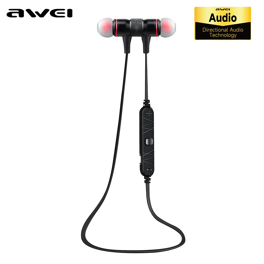 Awei Wireless Bluetooth 5.3 Earphones Headphones Handfree Neckbank Stereo Sport Headset With Mic For Mobile Phones A920BL
