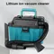 Brushless Vacuum Cleaner Household Lithium Dusting Cleaner High Power Dust Collector Drum Compatible for Makita Battery