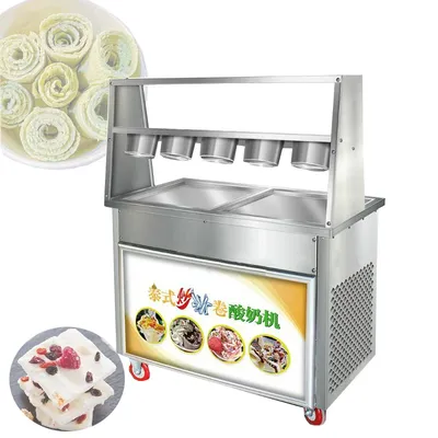 Fried Ice Cream Machine Fried Ice Machine Fried Yogurt Ice Cream Roll Machine