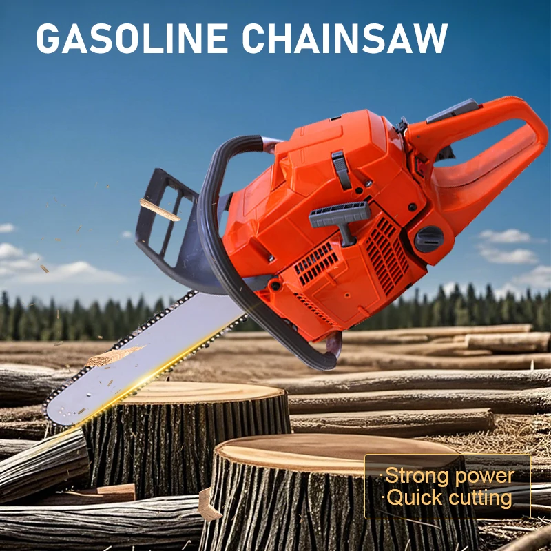 Handheld Cordless Chain Saw HUS-365 Multifunctional Miter Saw 3.4KW Power Gasoline Chain Saw Portable Garden Saw