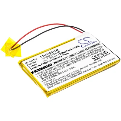 Li-Polymer PDA, Pocket PC Battery for Palm, 3.7V, 1250mAh, Compatible Models: E (Part No:UP383562A A6)