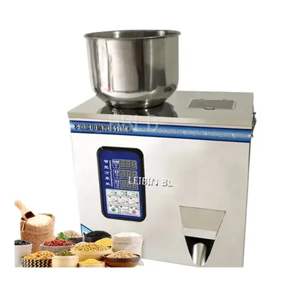 Desktop Fully Automatic Vibration Weighing And Filling Machine Peanut And Soybean Packaging Machine
