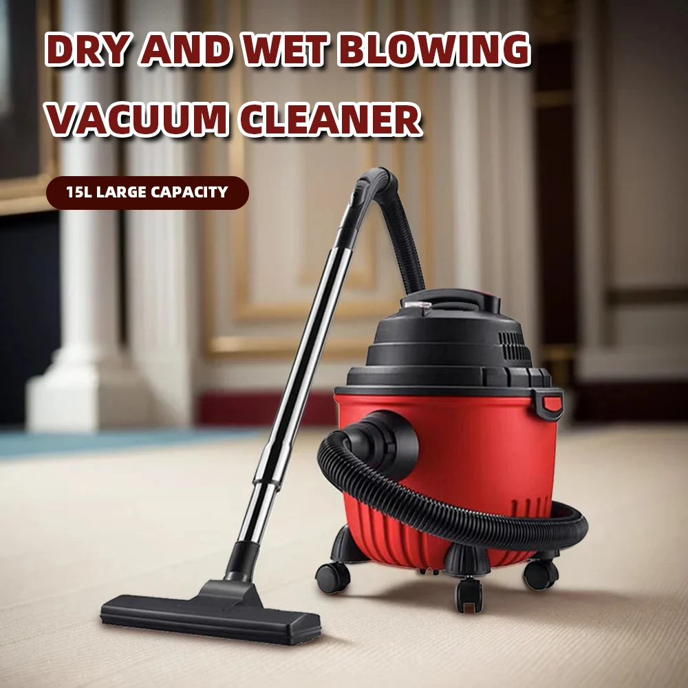 Electric Vacuum Cleaner 1200W Powerful Household Suction Power Wet & Dry Vacuum Cleaner Plastic Body Vacuum Cleaner