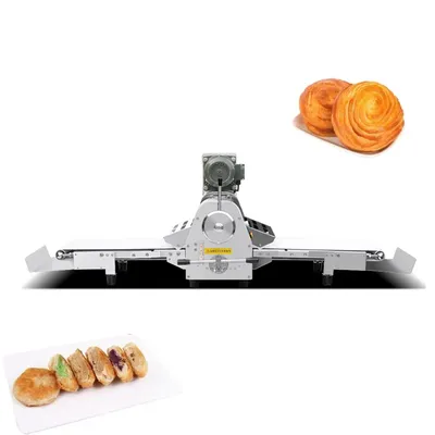 Bakery Machine Electric Pasta Maker Machine Lamination Croissant For Dough Press Dough Roller Dough Sheeter Table Top Style