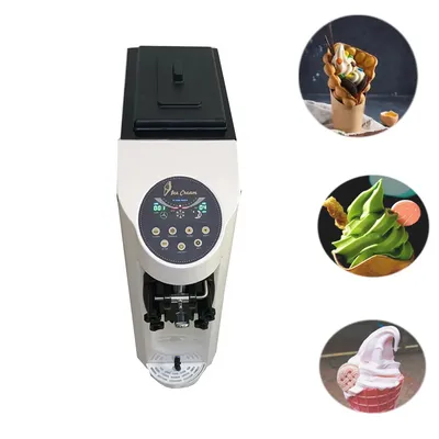 New type One flavor Ice Cream Machine Sundae ice cream machine Desktop Compact body Automatic Soft Ice Cream Machine