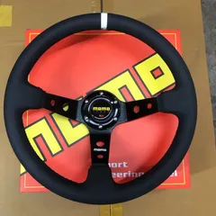 Universal 350MM Racing Drift MOMO Steering Wheel Car Real Leather JDM Steering Wheel Volantes For VW HONDA TOYOTA BMW Volvo