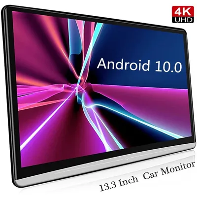 2025 Car Headrest Monitor 13.3" IPS Tablet PC Android 13 HD 1080P WIFI/Bluetooth/HDMI/FM/Mirror Link/Miracas APP Video Player