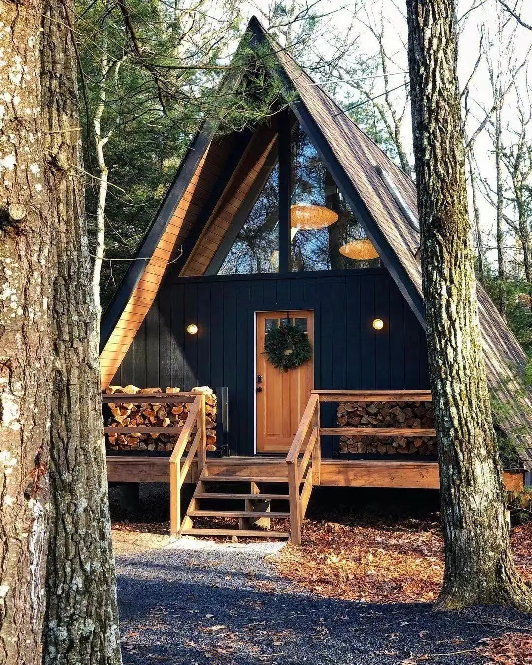 Prefab Houses 2 Bedroom Easy Install Luxury Fully Furnished China Houses Home Modern Triangular House Cabin Kit