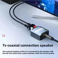 Convertitore digitale-analogico DAC Audio Ottico Toslink SPDIF Ingresso coassiale a L/R RCA Jack da 3,5 mm Uscita amplificatore per cuffie