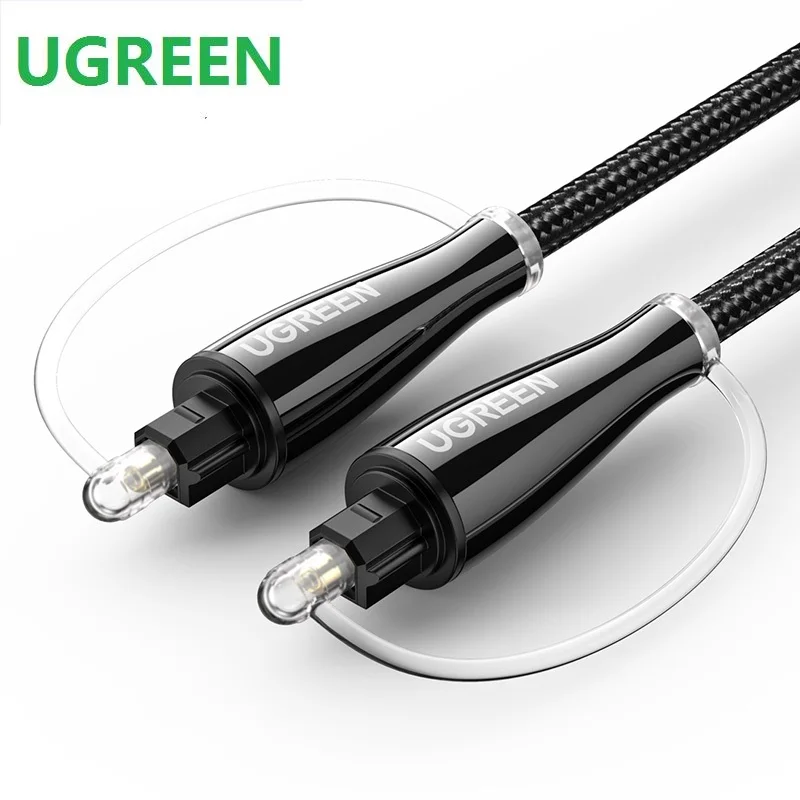 UGreen AV108 SPDIF Digital Optical Audio Cable 5.1 Side Channel Amplifier Fiber Optic Line