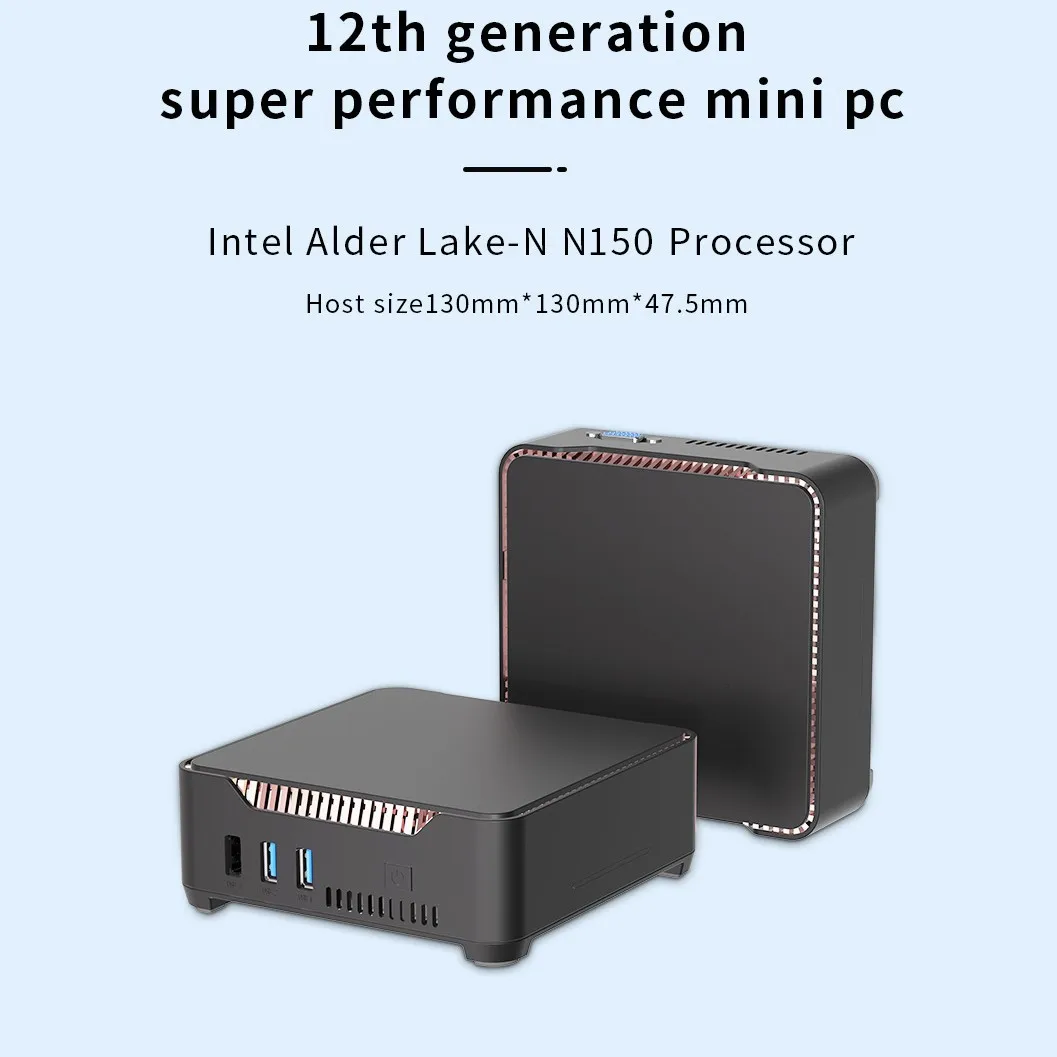 Mini Computer GK3 PLUS-N150 Mini Computer Host Office Home Portable Quad Core Intel CPU N150