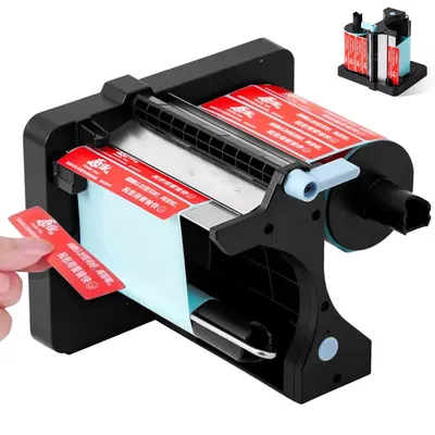 Fully Automatic Label Dispenser 12V 3 Speed Auto Label Stripping Machine Sealing Sticker Self-Adhesive Label Separator 20-130mm