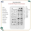 XIAOQIAODZ Ebook 8GB Libro elettronico TF Card E Reader E Ink Lettore MP3 Bluetooth Musica Mini Walkman Spotify Registratore vocale