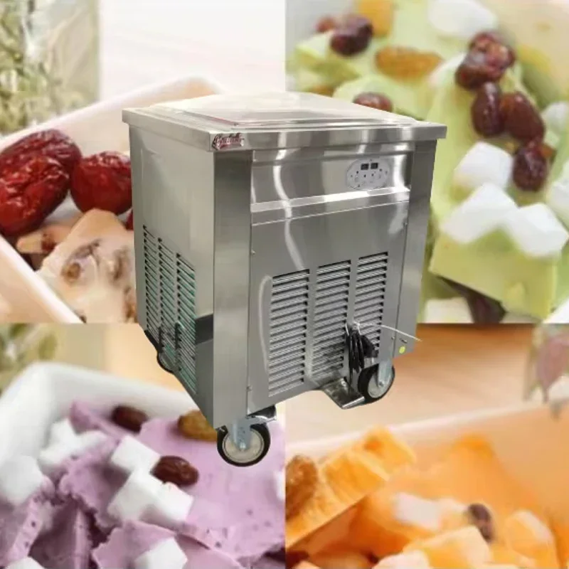 Fried ice cream machine commercial matcha Frying ice cream rolls Maker automatic stir-fried yogurt machine